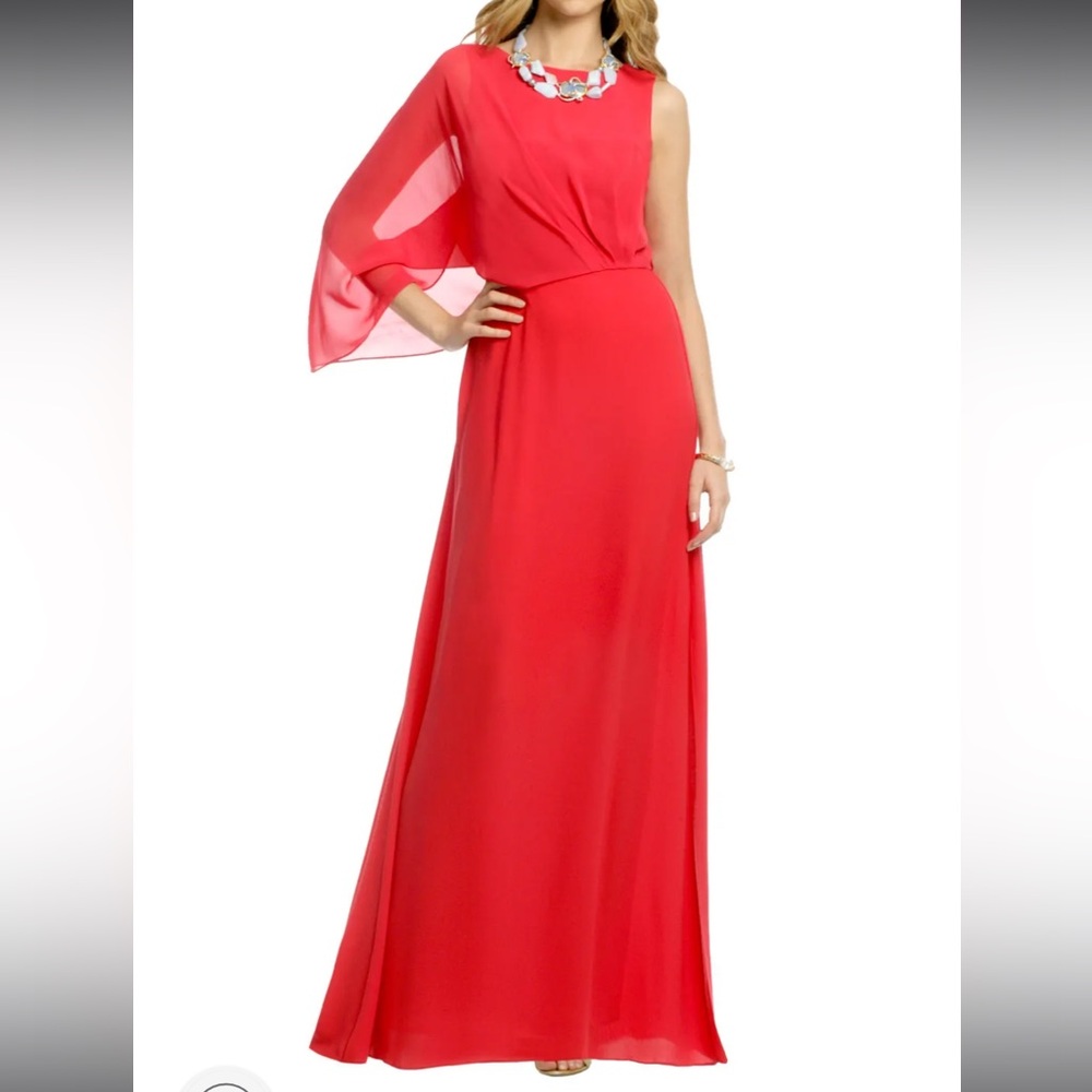 BCBG Coral/Red Gown for black tie events